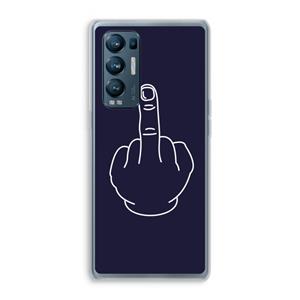 CaseCompany F**k U: Oppo Find X3 Neo Transparant Hoesje