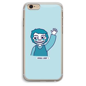 CaseCompany Zwaai: iPhone 6 Plus / 6S Plus Transparant Hoesje