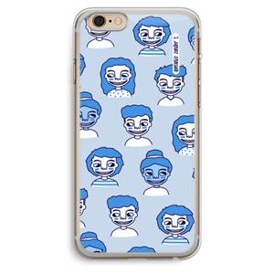 CaseCompany Gezichtjes: iPhone 6 Plus / 6S Plus Transparant Hoesje