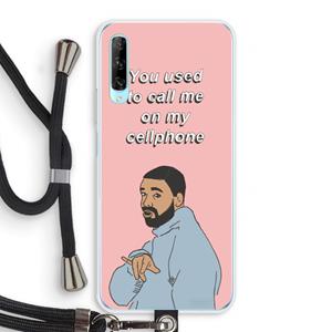 CaseCompany Hotline bling: Huawei P Smart Pro Transparant Hoesje met koord