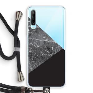 CaseCompany Combinatie marmer: Huawei P Smart Pro Transparant Hoesje met koord