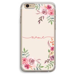 CaseCompany Rozen: iPhone 6 Plus / 6S Plus Transparant Hoesje