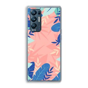 CaseCompany Tropisch: Oppo Find X3 Neo Transparant Hoesje