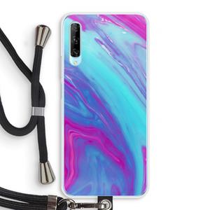 CaseCompany Zweverige regenboog: Huawei P Smart Pro Transparant Hoesje met koord