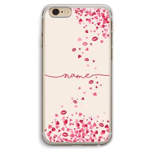 CaseCompany Hartjes en kusjes: iPhone 6 Plus / 6S Plus Transparant Hoesje