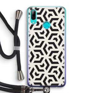 CaseCompany Crazy pattern: Huawei P Smart (2019) Transparant Hoesje met koord