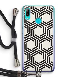 CaseCompany Geometrisch patroon: Huawei P Smart (2019) Transparant Hoesje met koord