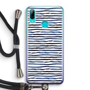 CaseCompany Verrassende lijnen: Huawei P Smart (2019) Transparant Hoesje met koord