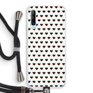 CaseCompany Hartjes: Huawei P Smart Pro Transparant Hoesje met koord