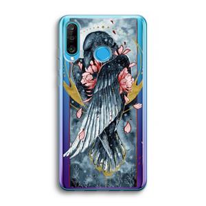 CaseCompany Golden Raven: Huawei P30 Lite Transparant Hoesje