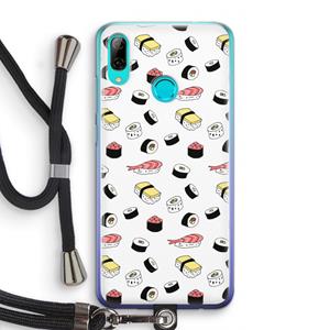 CaseCompany Sushi time: Huawei P Smart (2019) Transparant Hoesje met koord