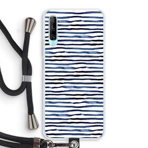 CaseCompany Verrassende lijnen: Huawei P Smart Pro Transparant Hoesje met koord