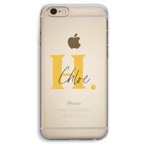 CaseCompany Amber Script: iPhone 6 Plus / 6S Plus Transparant Hoesje