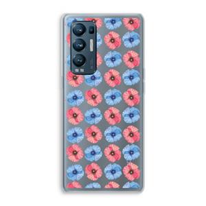 CaseCompany Klaproosjes: Oppo Find X3 Neo Transparant Hoesje