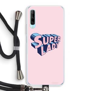 CaseCompany Superlady: Huawei P Smart Pro Transparant Hoesje met koord