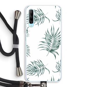CaseCompany Simple leaves: Huawei P Smart Pro Transparant Hoesje met koord