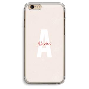 CaseCompany Strawberry Milkshake: iPhone 6 Plus / 6S Plus Transparant Hoesje