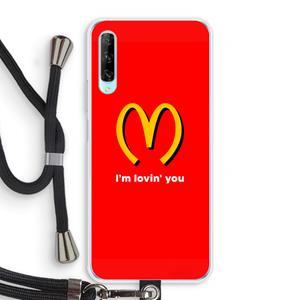 CaseCompany I'm lovin' you: Huawei P Smart Pro Transparant Hoesje met koord