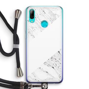 CaseCompany Biggest stripe: Huawei P Smart (2019) Transparant Hoesje met koord