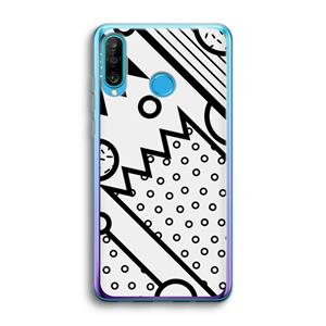 CaseCompany Pop Art #4: Huawei P30 Lite Transparant Hoesje