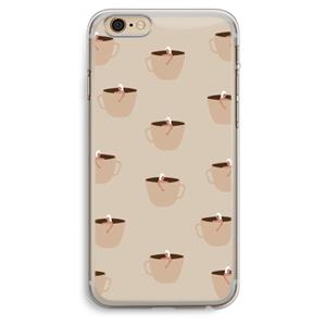 CaseCompany Morning coffee: iPhone 6 Plus / 6S Plus Transparant Hoesje