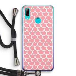 CaseCompany Dakpannetjes: Huawei P Smart (2019) Transparant Hoesje met koord
