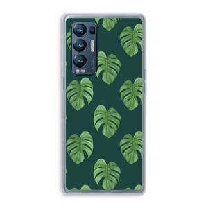 CaseCompany Monstera leaves: Oppo Find X3 Neo Transparant Hoesje