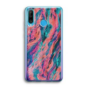 CaseCompany Electric Times: Huawei P30 Lite Transparant Hoesje