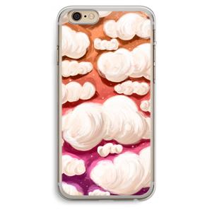 CaseCompany Katoen Wolken: iPhone 6 Plus / 6S Plus Transparant Hoesje
