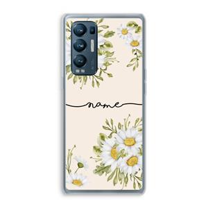 CaseCompany Daisies: Oppo Find X3 Neo Transparant Hoesje