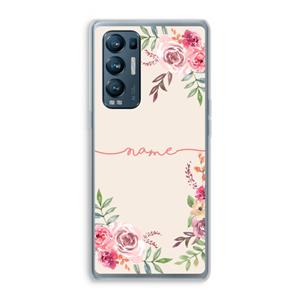 CaseCompany Rozen: Oppo Find X3 Neo Transparant Hoesje