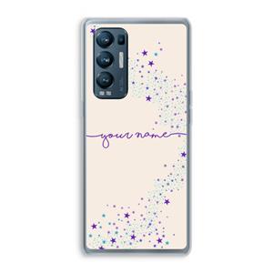 CaseCompany Sterren: Oppo Find X3 Neo Transparant Hoesje