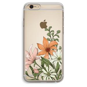 CaseCompany Floral bouquet: iPhone 6 Plus / 6S Plus Transparant Hoesje