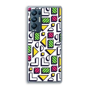 CaseCompany 8-bit N°4: Oppo Find X3 Neo Transparant Hoesje