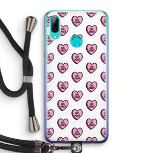 CaseCompany GIRL POWER: Huawei P Smart (2019) Transparant Hoesje met koord