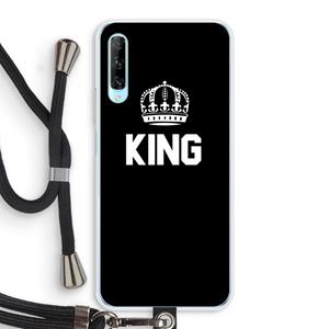 CaseCompany King zwart: Huawei P Smart Pro Transparant Hoesje met koord