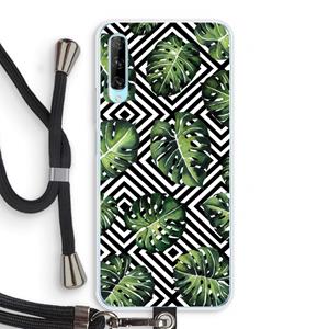 CaseCompany Geometrische jungle: Huawei P Smart Pro Transparant Hoesje met koord