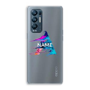 CaseCompany Abstract Spectrum: Oppo Find X3 Neo Transparant Hoesje