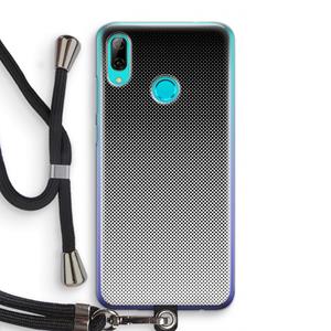 CaseCompany Musketon Halftone: Huawei P Smart (2019) Transparant Hoesje met koord