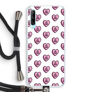 CaseCompany GIRL POWER: Huawei P Smart Pro Transparant Hoesje met koord