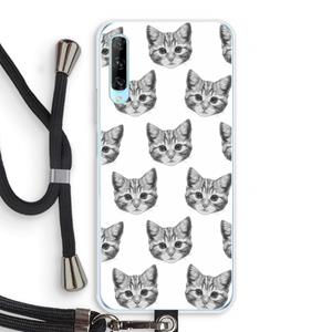 CaseCompany Kitten: Huawei P Smart Pro Transparant Hoesje met koord