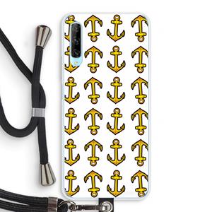 CaseCompany Musketon Anchor: Huawei P Smart Pro Transparant Hoesje met koord