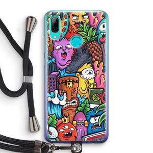 CaseCompany Vexx Mixtape: Huawei P Smart (2019) Transparant Hoesje met koord