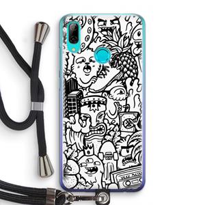 CaseCompany Vexx Mixtape #2: Huawei P Smart (2019) Transparant Hoesje met koord