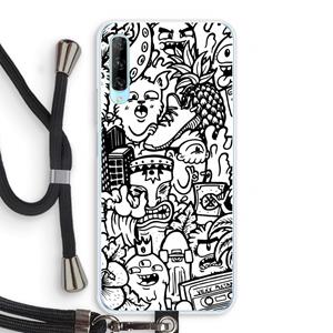 CaseCompany Vexx Mixtape #2: Huawei P Smart Pro Transparant Hoesje met koord