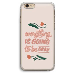 CaseCompany Optimistic flower girl: iPhone 6 Plus / 6S Plus Transparant Hoesje