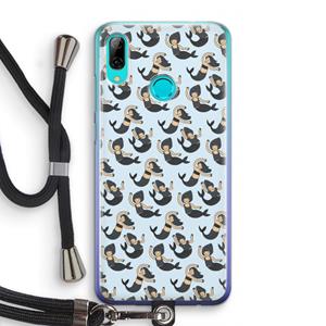 CaseCompany Zeemeermin: Huawei P Smart (2019) Transparant Hoesje met koord