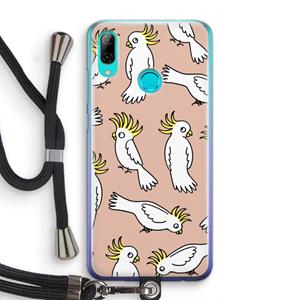 CaseCompany Papegaai: Huawei P Smart (2019) Transparant Hoesje met koord