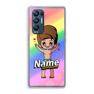 CaseCompany Chibi Maker man: Oppo Find X3 Neo Transparant Hoesje