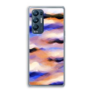 CaseCompany Donkere Wolken: Oppo Find X3 Neo Transparant Hoesje